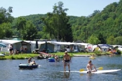 Pitch at the riverbank + Camper or Car and caravan + Electricity