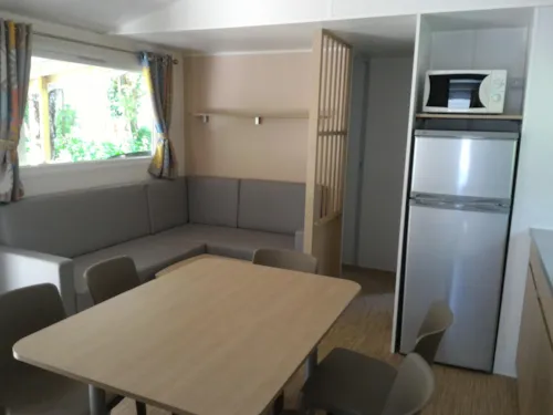 Mietunterkunft - Mobilheim 3 Zimmer Klimaangle - image n°3 - Camping Les Sables