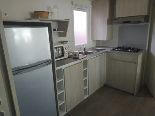 Mietunterkunft - Mobilheim 3 Zimmer Klimaangle - image n°7 - Camping Les Sables