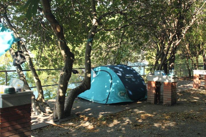 Kampeerplaats (kleine tent) 2x2 m
