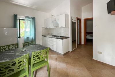 Two-room masonry bungalow overlooking the sea 4P