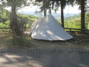 Emplacement - Stellplatz + Zelt + Fahrrad oder Motorrad - Camping La douce Ardèche