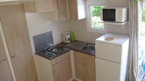 Huuraccommodatie(s) - Stacaravan - image n°3 - Camping La douce Ardèche