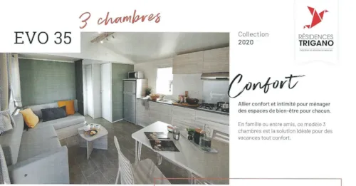 Location - Mobilhome 35M² - 3 Chambres - image n°3 - CAMPING L'ALBANOU