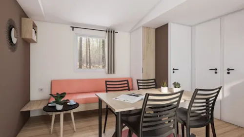 Location - Mobil Home Modele Nest29. 29M2 Modele 2025 - image n°3 - Camping Les Rives de l'Ardèche