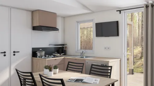 Accommodation - Mobil Home 34M2 3 Bedrooms - image n°3 - Camping Les Rives de l'Ardèche