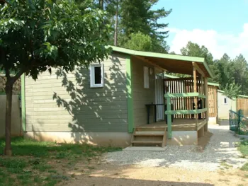 Mietunterkunft - Lavande - Hütte 21M² - Camping Ushuaïa Villages les Pins d'Ucel