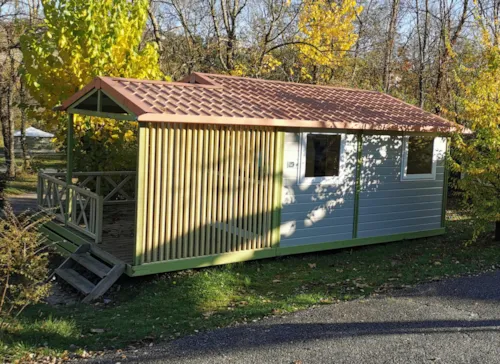 Huuraccommodatie(s) - Genet - Clim + Tv Chalet 21.5M² + Tv - image n°2 - Ushuaïa Villages - Camping Les Pins d'Ucel ****