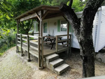 Mietunterkunft - Rouge-Gorge - Mobilheim 28 M² - Camping Ushuaïa Villages les Pins d'Ucel
