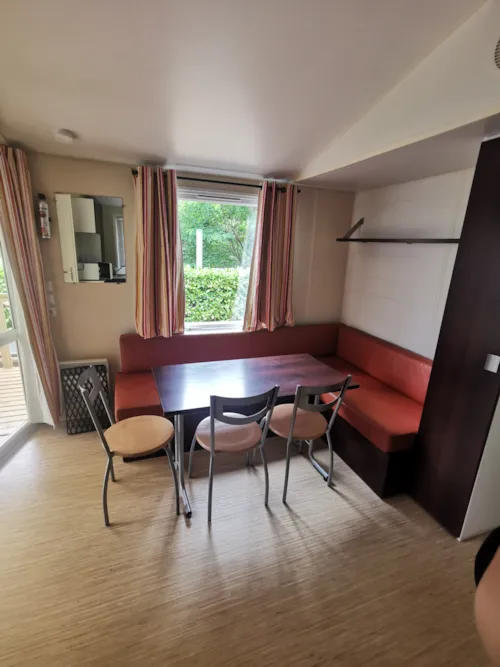 Huuraccommodatie(s) - Hirondelle - Clim + Tv Stacaravan  28 M² + Tv - image n°3 - Ushuaïa Villages - Camping Les Pins d'Ucel ****