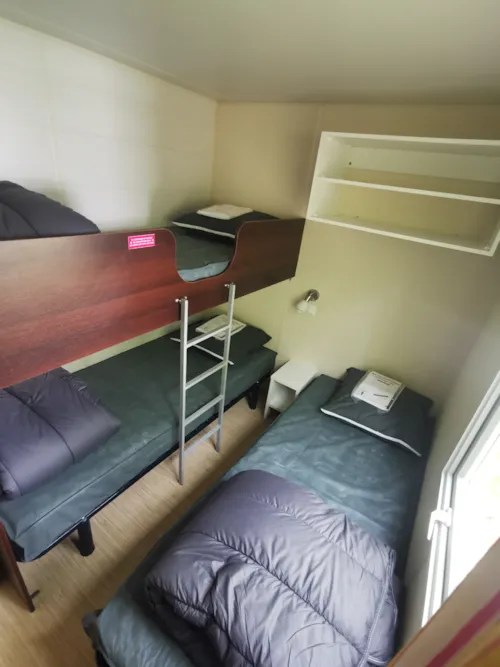 Huuraccommodatie(s) - Hirondelle - Clim + Tv Stacaravan  28 M² + Tv - image n°5 - Ushuaïa Villages - Camping Les Pins d'Ucel ****