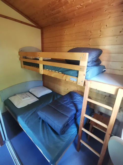 Mietunterkunft - Bruyere - Hütte 21M² - image n°5 - Ushuaïa Villages - Camping Les Pins d'Ucel ****
