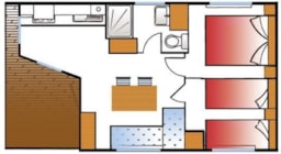 Huuraccommodatie(s) - Bungalow Plus 4 - Camping Laguna Playa