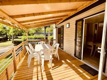 Mietunterkunft - Mobil-Home Louisiane 33 M² Clim Télévision 6 Places 2 Chambres - Camping Mazet-Plage
