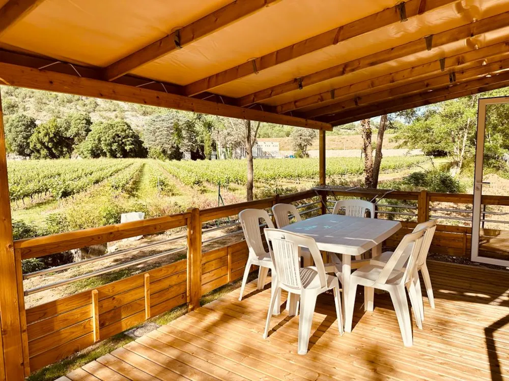 Location - Mobil-Home Louisiane Luxe 36M² 3 Ch Avec Vue - Camping Mazet-Plage