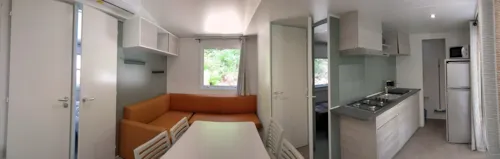 Huuraccommodatie(s) - Mobile Home 2 Chambres Climatisé - image n°3 - Camping du Midi