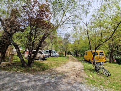 Pitch + 1 car + tent or caravan or camping-car — 2