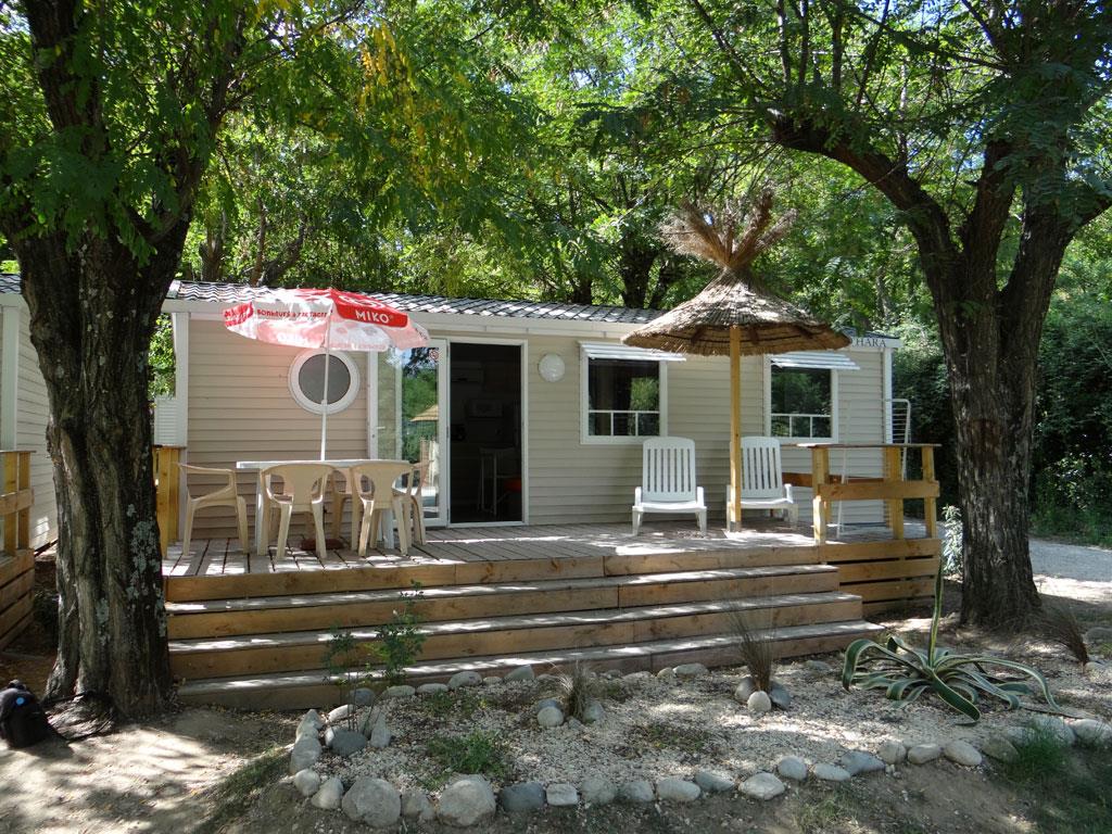 Accommodation - Mobile Home O'phea - 32M² - 3 Bedrooms - Air-Conditioning, Tv - Camping Aloha Plage****