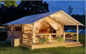 Locatif - Tente Lodge Victoria - 30m² - 2 Chambres (sans sanitaire) - Camping Aloha Plage****