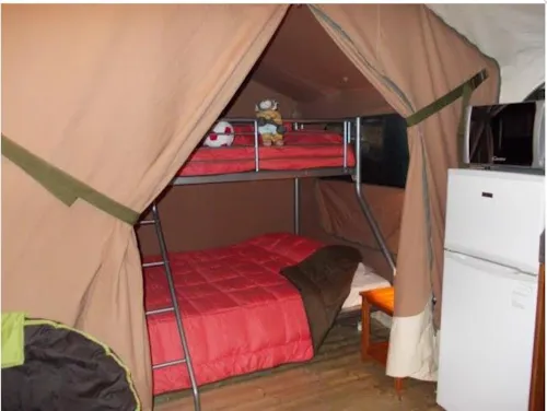 Location - Tente Lodge Victoria - 30M² - 2 Chambres (Sans Sanitaire) - image n°4 - Camping Aloha Plage****