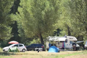 Emplacement - Forfait camping Privilège-Bord de rivière Ardèche avec électricité - Camping Aloha Plage****