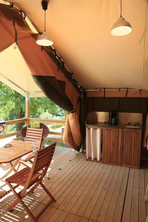 Location - Tente Lodge Victoria - 30M² - 2 Chambres (Sans Sanitaire) - image n°3 - Camping Aloha Plage****