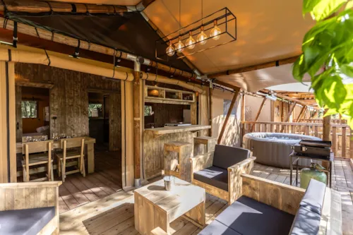 Huuraccommodatie(s) - Chalet Luxury Spa Clim 7Pers - image n°3 - Camping Aloha Plage****