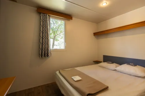 Huuraccommodatie(s) - Stacaravan Cottage  - 31M² - 2 (Slaap)Kamers - Airconditioning - image n°2 - Camping Aloha Plage****