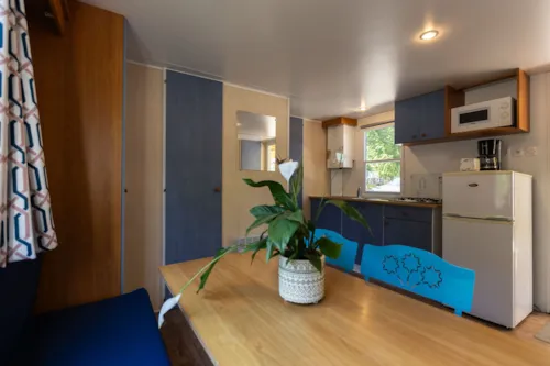 Huuraccommodatie(s) - Stacaravan Cottage  - 31M² - 2 (Slaap)Kamers - Airconditioning - image n°3 - Camping Aloha Plage****