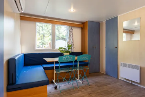 Huuraccommodatie(s) - Stacaravan Cottage  - 31M² - 2 (Slaap)Kamers - Airconditioning - image n°4 - Camping Aloha Plage****