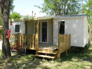 Locatif - SENCILO 27 overdekt terras + TV + Clim - Camping LE CARPENTY