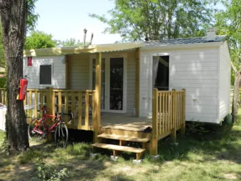 Mietunterkunft - Sencilo 27 Überdachte Terrasse + Tv + Clim - Camping LE CARPENTY