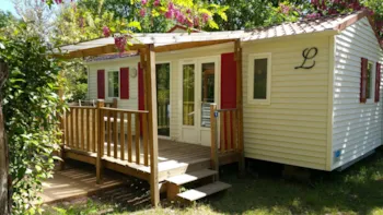 Mietunterkunft - Louisiane Savanah Klimaanlage + Tv - Camping LE CARPENTY