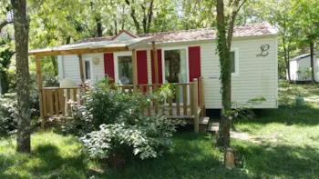 Mietunterkunft - Mh Louisiane 3 Ch Zimmer Klimaanlage + Tv - Camping LE CARPENTY