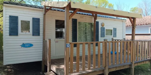 Huuraccommodatie(s) - Mh Loft 4 Pers. Overdekt Terras +  Tv - image n°2 - Camping LE CARPENTY