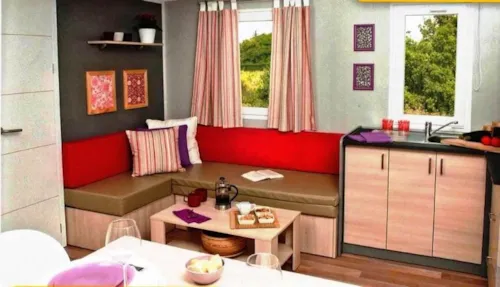 Mietunterkunft - Mobil Home Malta - 30M² - 3 Schlafzimmer + Tv + Klimaanlage - image n°3 - Camping de la Plage