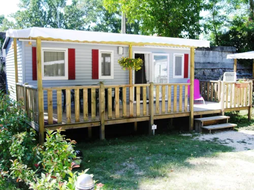 Location - Mobil Home Fidji - 27M²- 2 Chambres + Tv + Clim - image n°1 - Camping de la Plage