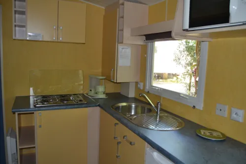Huuraccommodatie(s) - Mobil Home 2 Personnes Confort Irm/Bk - image n°2 - Camping Le Casque Roi