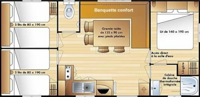 Mobile home PREMIUM air-conditioned 3 bedrooms S — 8