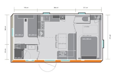 Mobilhome PREMIUM air-conditioned 2 bedrooms S — 7