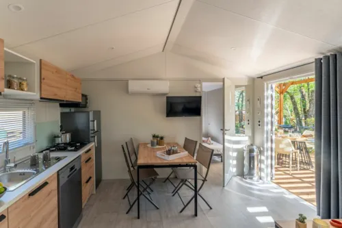 Huuraccommodatie(s) - Stacaravan Myrtille 2 Slaapkamers **** - image n°3 - Camping Sandaya La Roubine
