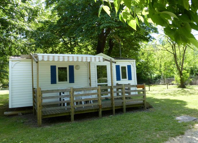 Mietunterkunft - Mobilheim 2 Schlafzimmer - Camping Les Acacias