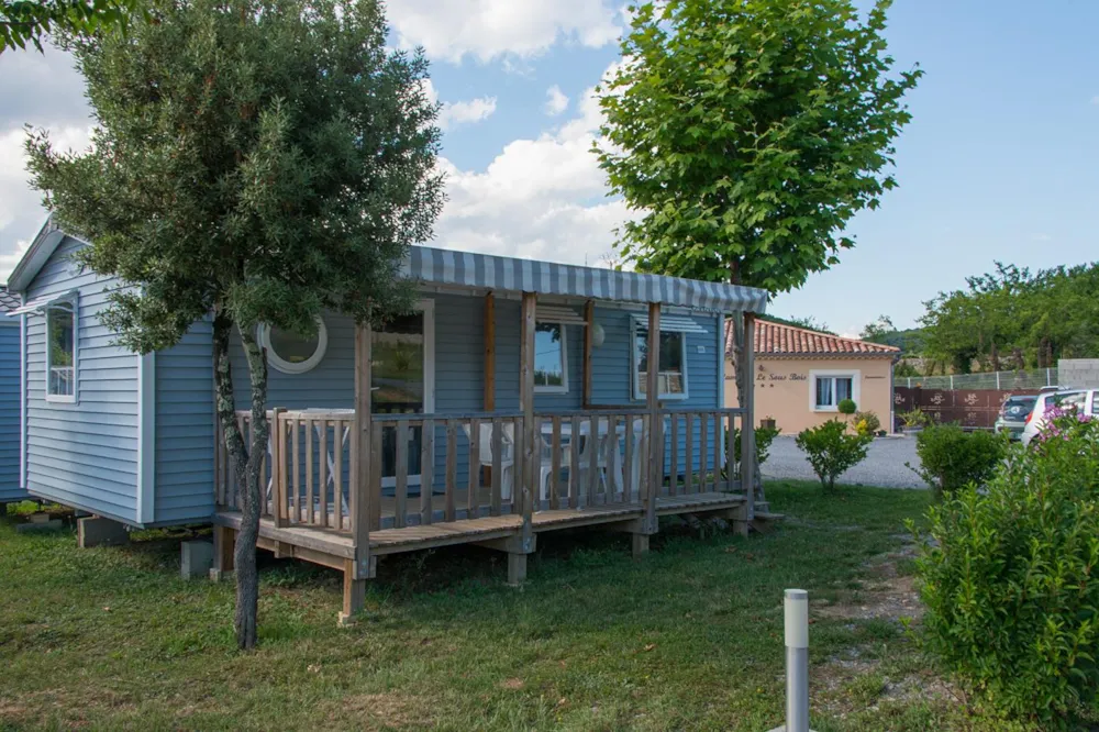 Huuraccommodatie(s) - Stacaravan Kv 3 Slaapkamers Tv Airco Premium + - Camping Le Sous-Bois Ardèche