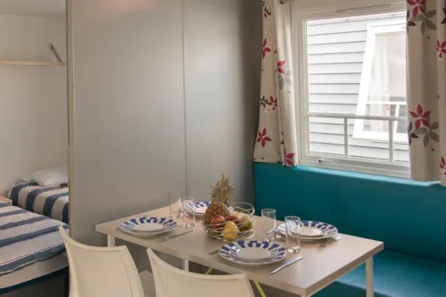 Huuraccommodatie(s) - Stacaravan Ibie 29M² Ti 2 Slaapkamers, - image n°2 - Camping Le Sous-Bois Ardèche