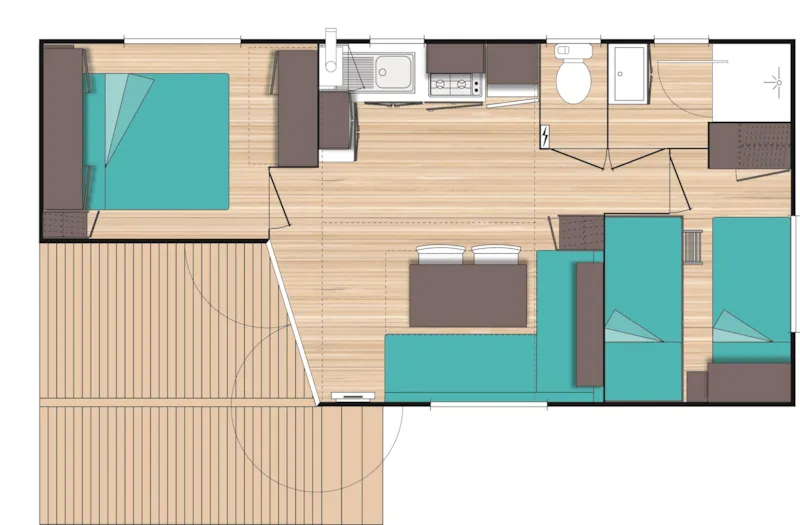 Mobile Home Ibie 29M² Ti 2 Chambres