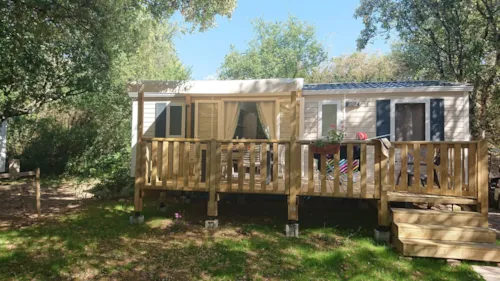 Location - Mobile Home Sous Bois  Trigano  3 Ch + Clim - image n°1 - Camping Le Sous-Bois Ardèche