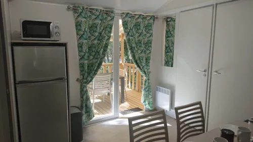 Location - Mobile Home Sous Bois  Trigano  3 Ch + Clim - image n°4 - Camping Le Sous-Bois Ardèche