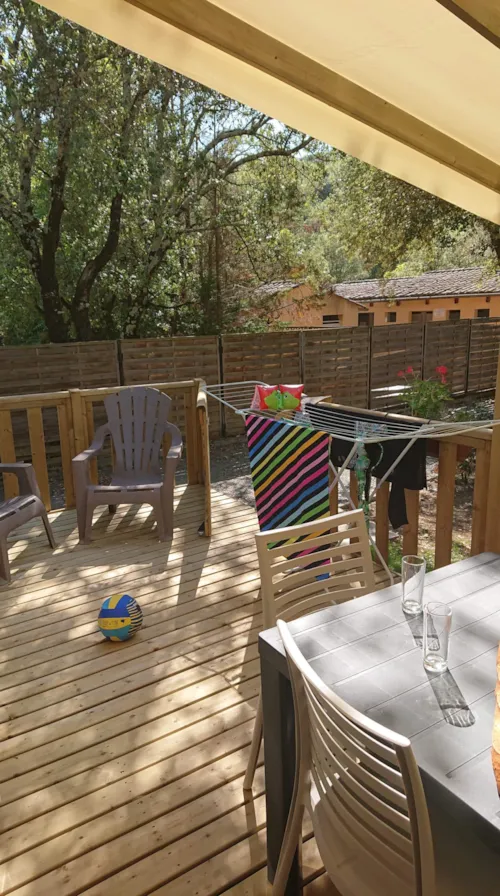 Location - Mobile Home Sous Bois  Trigano  3 Ch + Clim - image n°5 - Camping Le Sous-Bois Ardèche