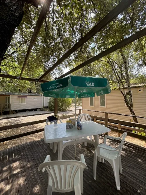 Location - Mobile Home Sous Bois  Pmr Irm N°18 2 Chambres - image n°8 - Camping Le Sous-Bois Ardèche
