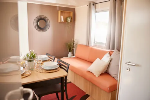 Location - Mh Nest 33 3 Chambres - Clim / Tv - image n°4 - Camping Le Sous-Bois Ardèche